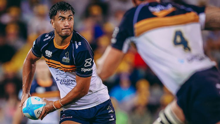 Tamati Tua has been a consistent threat in the Brumbies midfield.